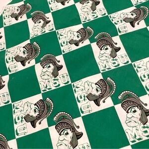 MSU Michigan State University Fabric Spartan Mascot 82” x 60”